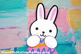 Simple Easter Egg Holding Bunny - Kid Craft