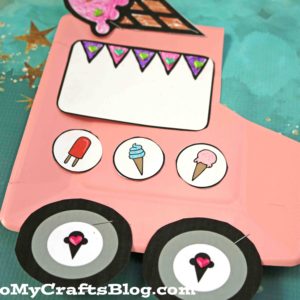 Paper Plate Ice Cream Truck - Kid Craft