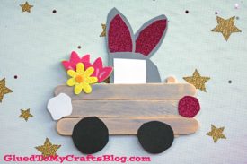 Popsicle Stick Easter Bunny Trucks - Kid Craft