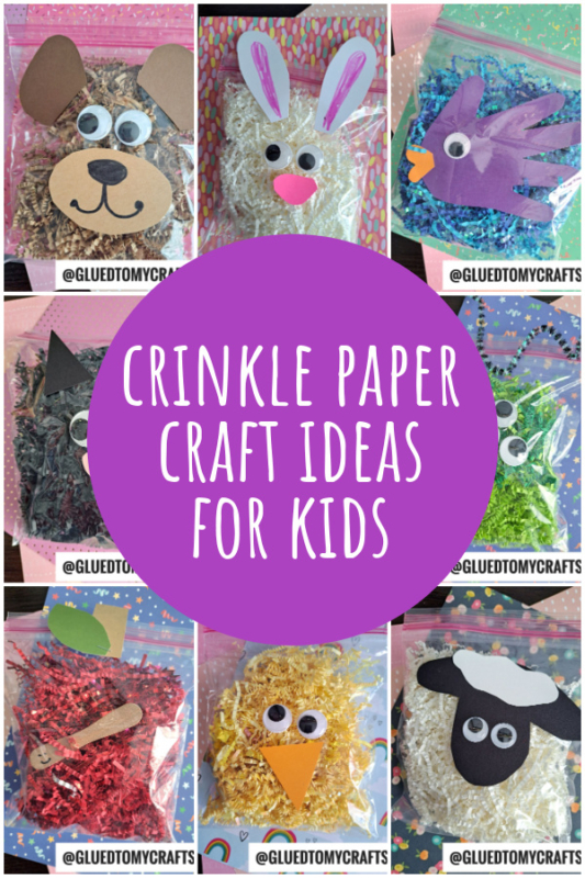 Craft Ideas For Kids Using Shredded Crinkle Paper