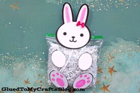 Crinkle Paper Bunny - Spring Kid Craft Idea