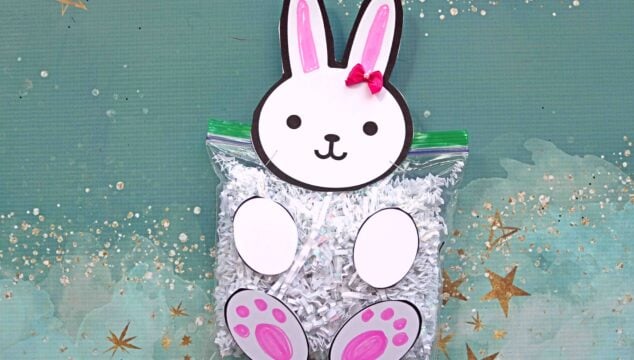 Crinkle Paper Bunny - Spring Kid Craft Idea