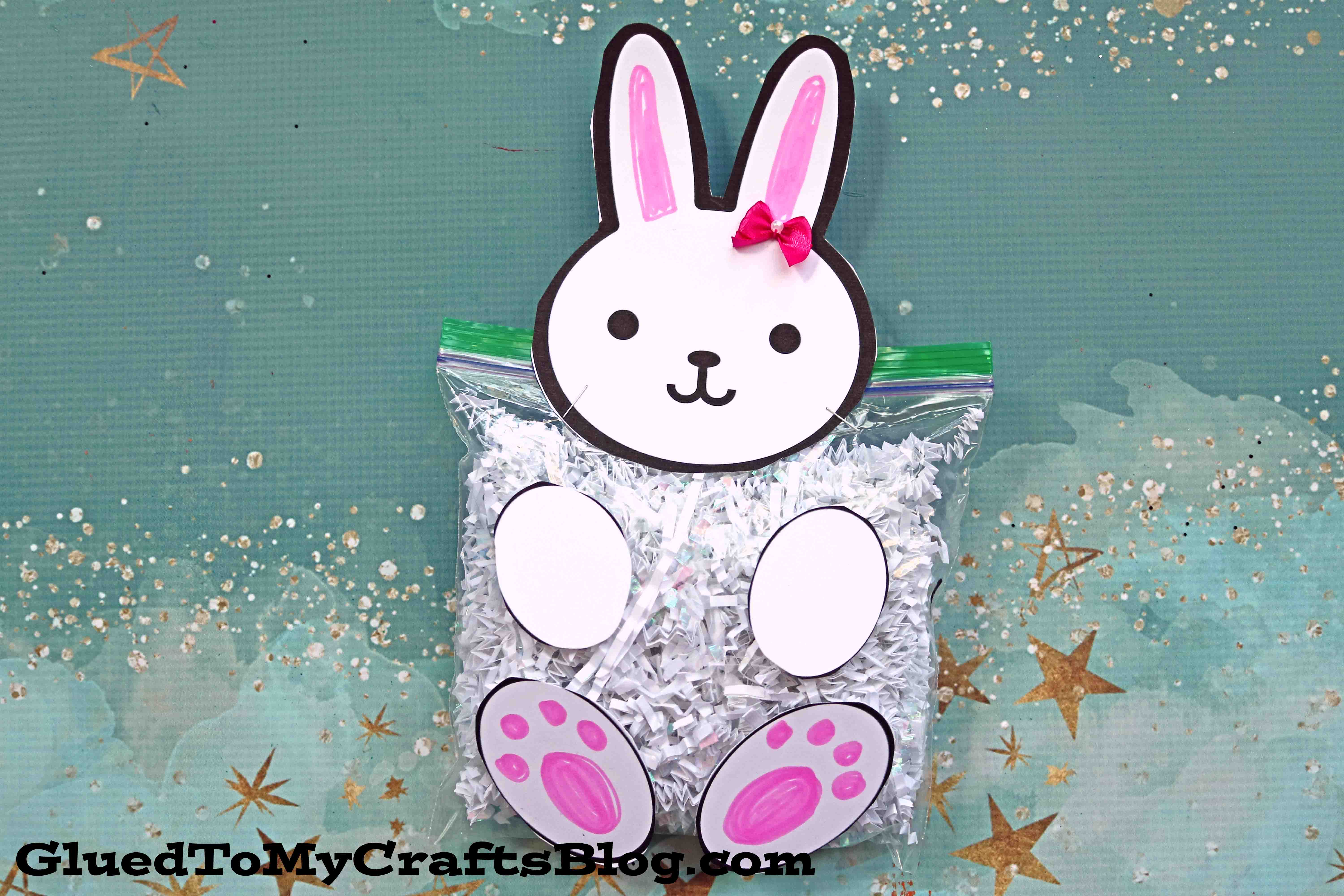 Crinkle Paper Bunny - Spring Kid Craft Idea