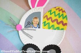 Paper Plate Bunny Monster Truck - Kid Craft