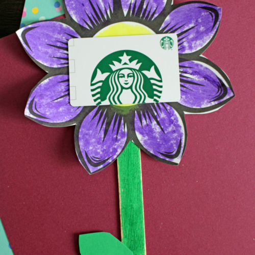 Flower Gift Card Holder For Mother's Day