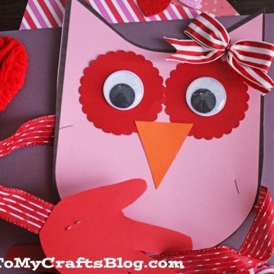 Handprint Owl Hug Card Craft