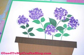 Paper Confetti Mums Flowerpot - Kid Craft
