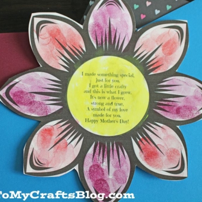 Thumbprint Mother's Day Flower & Poem Craft
