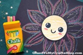 Paper Flower Chalk Art For Kids