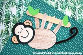 Paper Hanging Monkey - Kid Craft