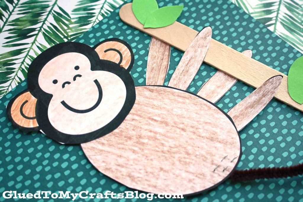 Paper Hanging Monkey - Kid Craft