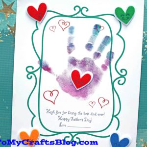 Handprint High Five To Dad Craft