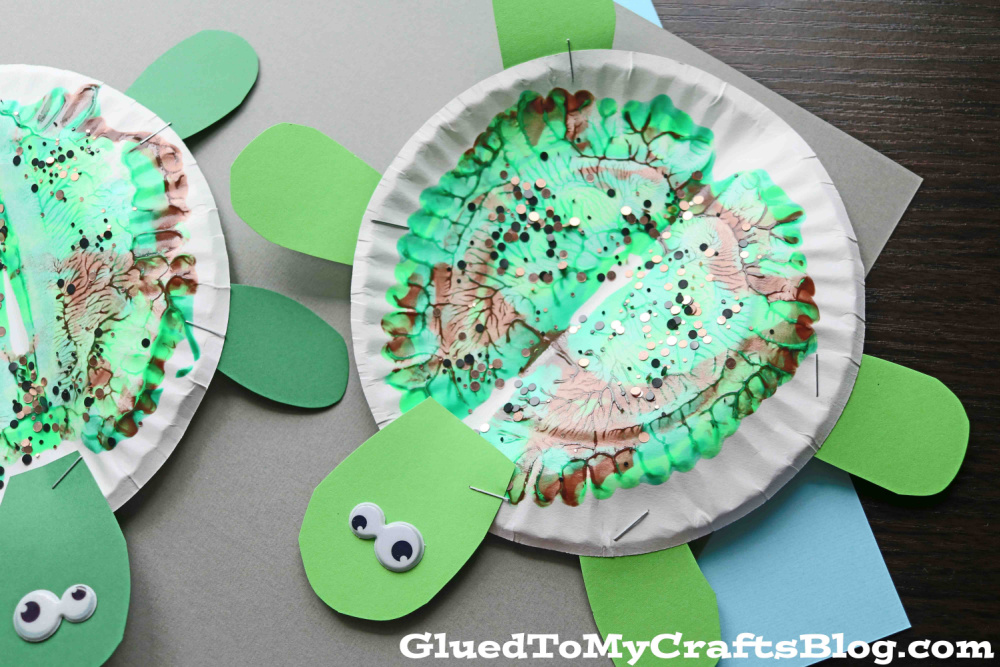 Paint Splat Turtle Friends - Kid Craft Idea