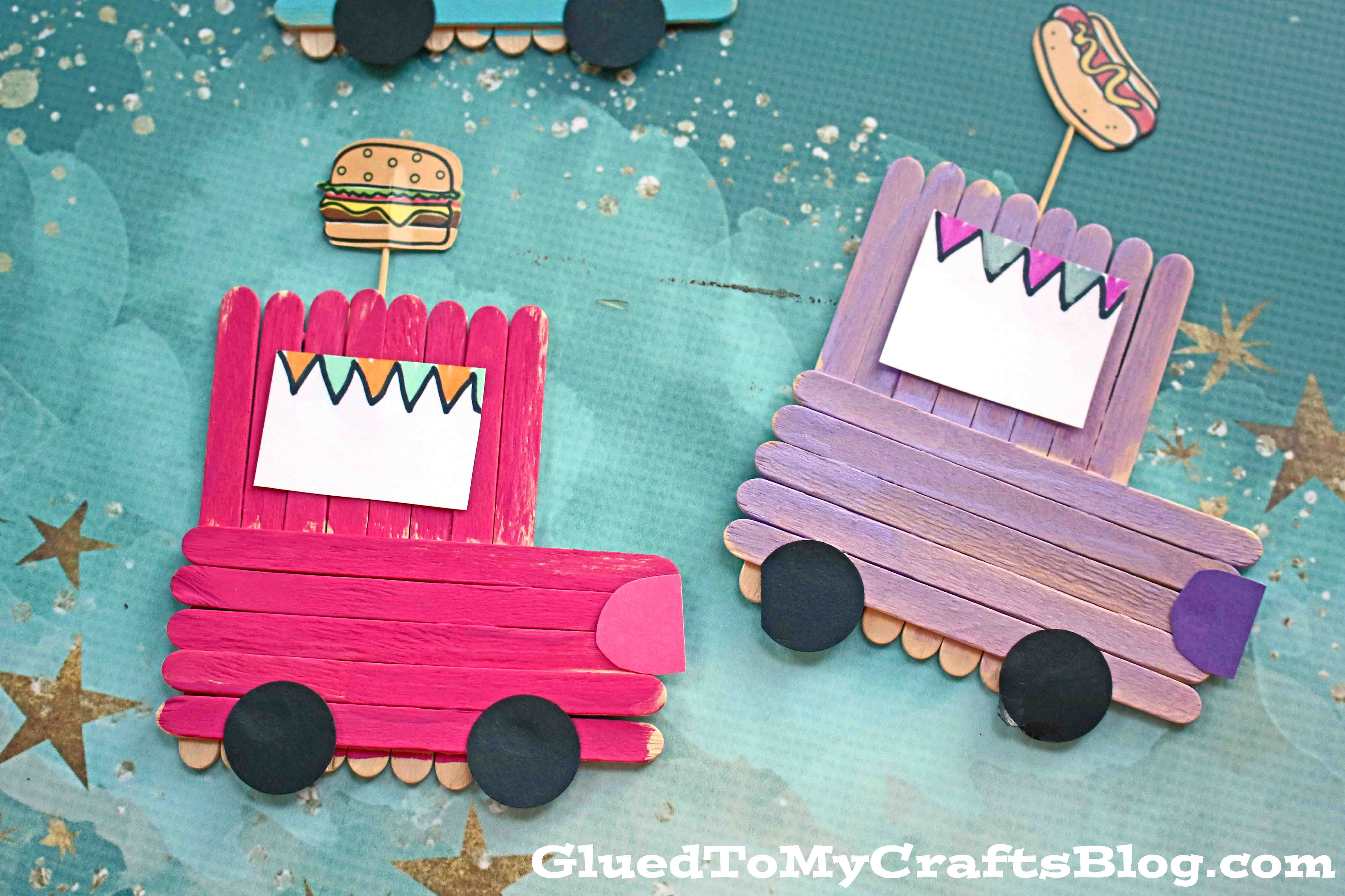 Popsicle Stick Food Truck - Kid Craft