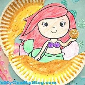 Under The Sea Paper Plate Mermaid In Clam - Kid Craft