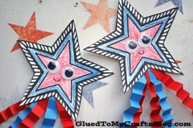 Paper Patriotic Shooting Star - Kid Craft Idea
