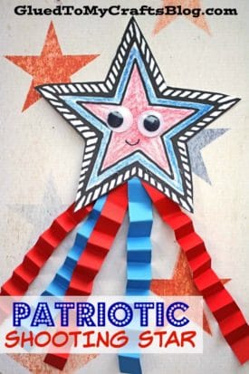 Patriotic Shooting Star - Kid Craft