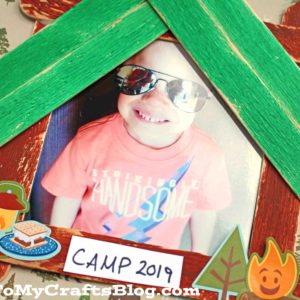 Popsicle Stick Cabin Picture Frame - Kid Craft