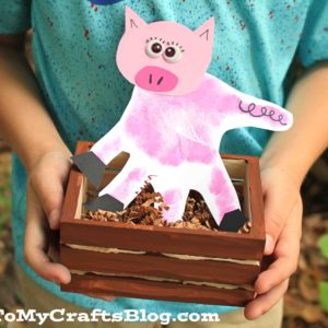 Invitation To Play - Wood Pig Pen Kid Craft
