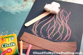 Chalk Art Campfire - Kid Craft