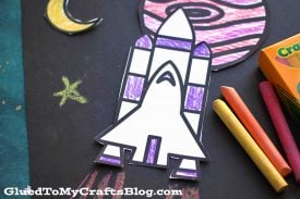Chalk Art Outer Space Craft For Kids