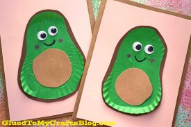 Cupcake Liner Avocado Friend Cards