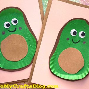 Cupcake Liner Avocado Friend Cards