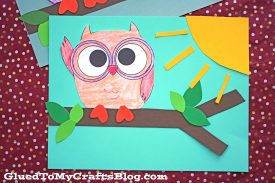 Paper Owl On Branch Craft For Kids To Make