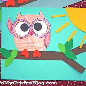 Paper Owl On Branch Craft For Kids To Make