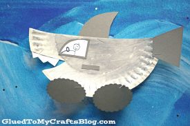 Paper Plate Shark Car - Kid Craft
