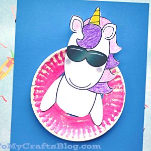 Pool Party Unicorn Friend - Paper Kid Craft