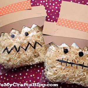 Crinkle Paper Scarecrow - Kid Craft Idea