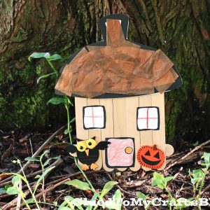 Popsicle Stick Acorn Fairy House - Kid Craft