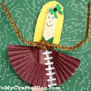 Popsicle Stick Cheerleader Puppet - Kid Craft