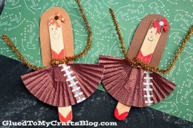 Popsicle Stick Cheerleader Puppet - Kid Craft