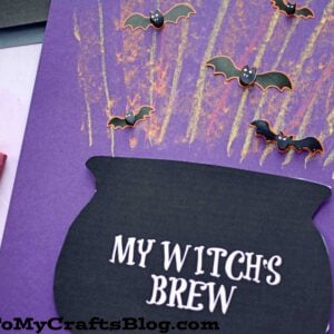 Chalk Art Witch Cauldron - Kid Craft