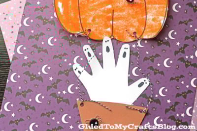 Paper Pumpkin Hot Air Balloon Craft