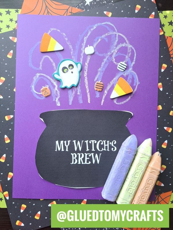 Chalk Art Witch Cauldron Craft