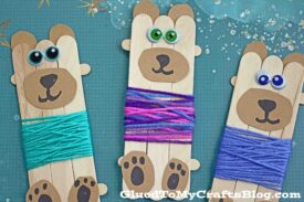 Popsicle Stick Bears In Sweaters - Kid Craft
