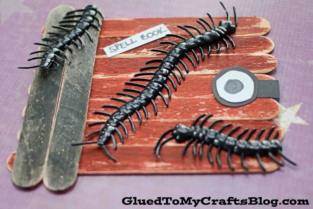Popsicle Stick Spell Book Craft Idea For Halloween
