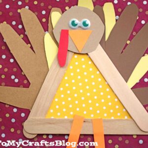 Popsicle Stick Turkey Friend - Kid Craft