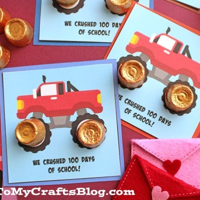 We Crushed 100 Days of School Gift Tag