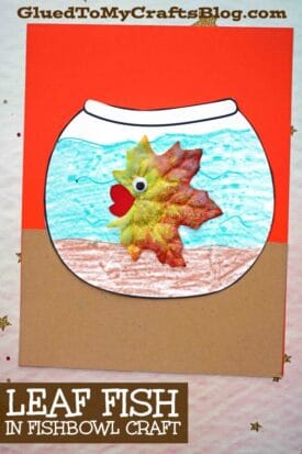 Leaf Fish In Paper Fishbowl - Kid Craft