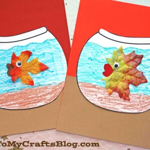 Leaf Fish In Paper Fishbowl - Kid Craft