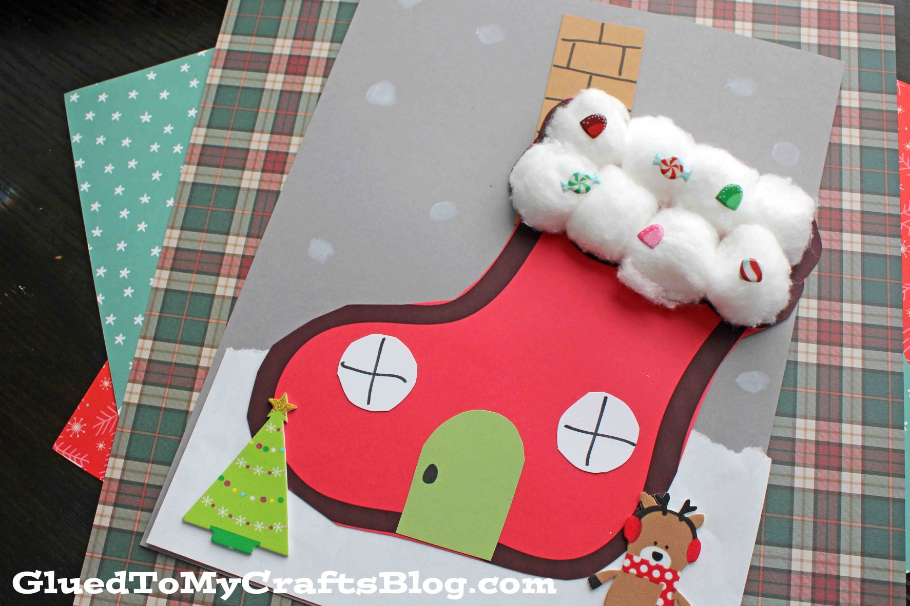 Paper Christmas Stocking, Kids' Crafts