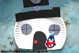 Paper Plate Snowman House - Kid Craft