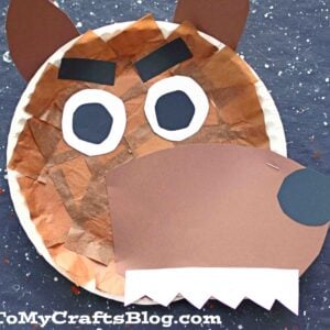 Paper Plate Werewolf - Kid Craft