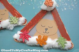 Popsicle Stick Hibernating Bear - Kid Craft