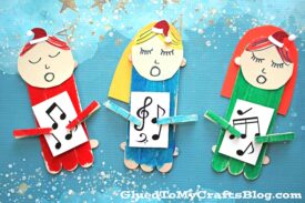 Popsicle Stick Christmas Carolers - Kid Craft