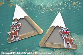 Popsicle Stick Snowy Mountain - Kid Craft